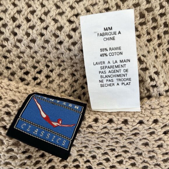 Jantzen Crochet Sweater Vest Womens M 3D Knit Floral Boho Hippie Cottagecore Vtg - Picture 12 of 15